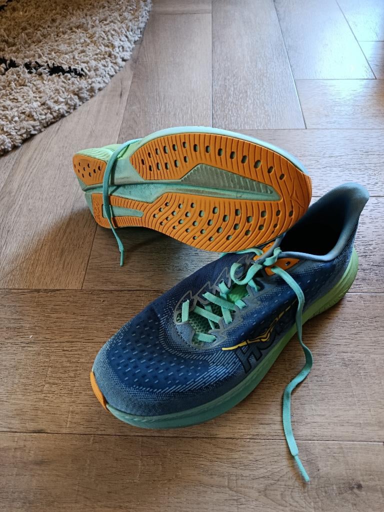 Hoka Mach 6, Blauw, Overige maten, Ophalen of Verzenden, Zo goed als nieuw