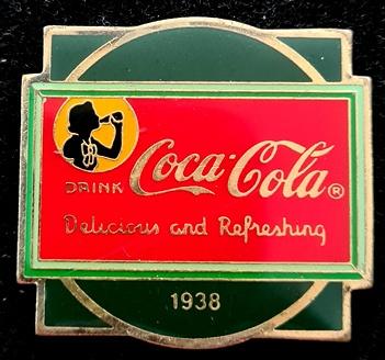Coca- Cola 1938 pin, Verzamelen, Ophalen of Verzenden, Nieuw, Merk, Speldje of Pin