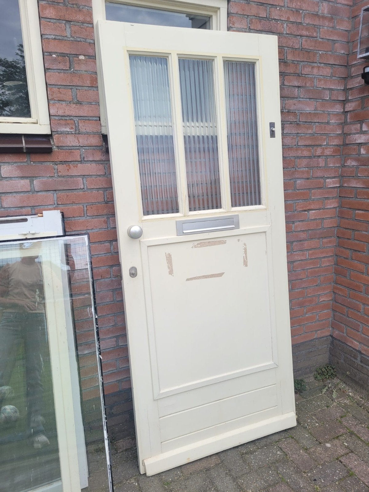 buitendeur, ramen en glas, Ophalen, Gebruikt, 80 tot 100 cm, Buitendeur
