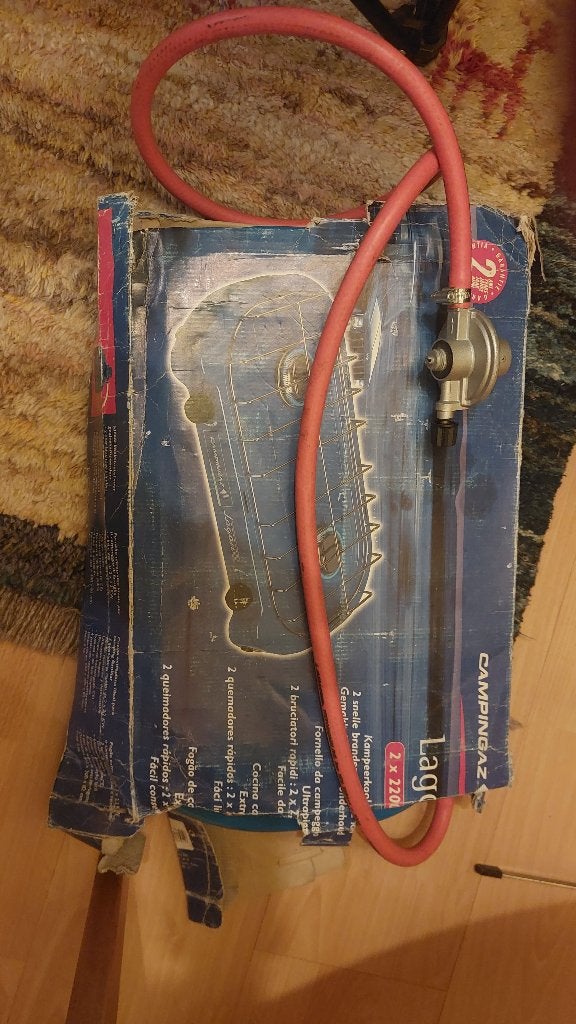 campinggas met regulator, Ophalen