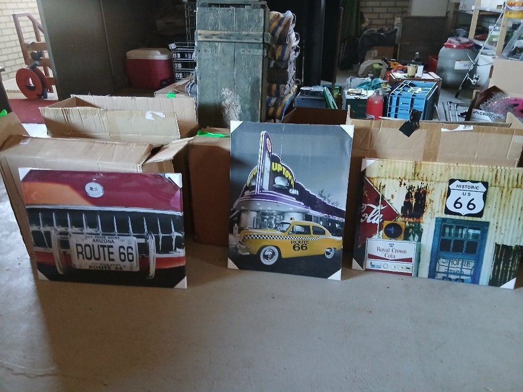 route 66 schilderijtjes, Huis en Inrichting, Ophalen, Minder dan 50 cm, 50 tot 75 cm, Nieuw