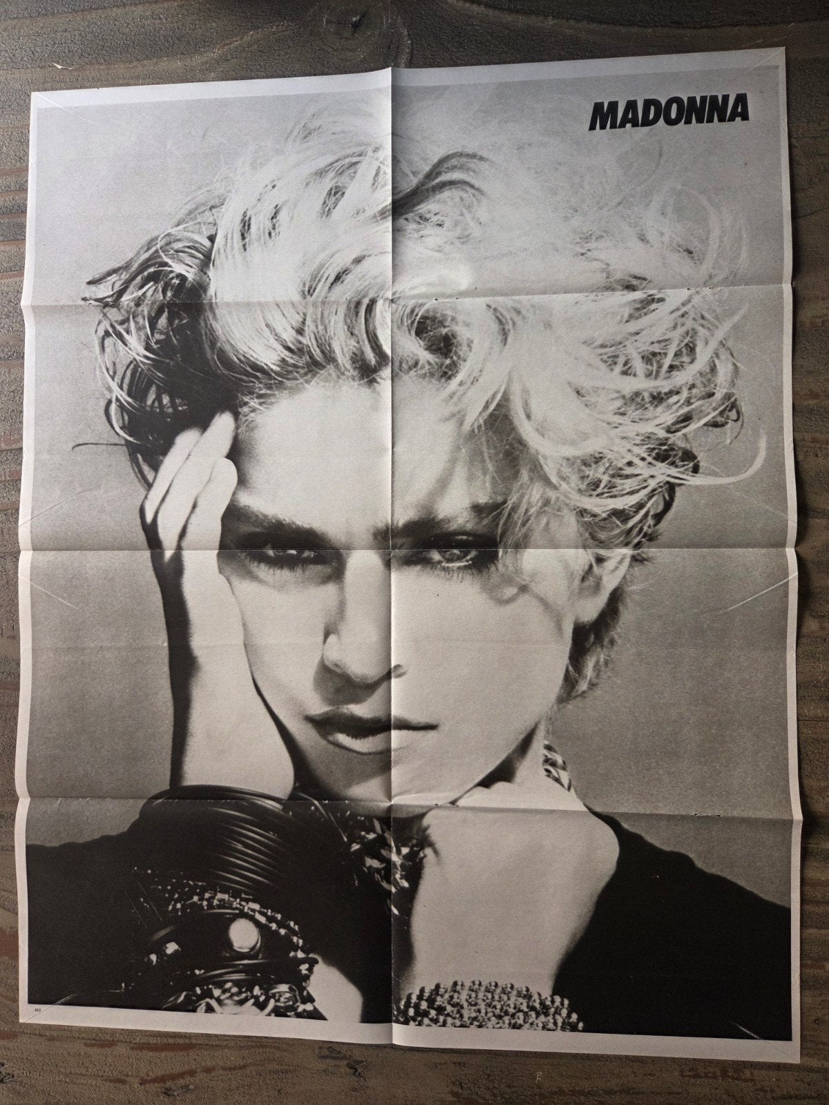 Madonna poster - Zwart-wit portret, Ophalen of Verzenden, Zo goed als nieuw, A1 t/m A3, Muziek