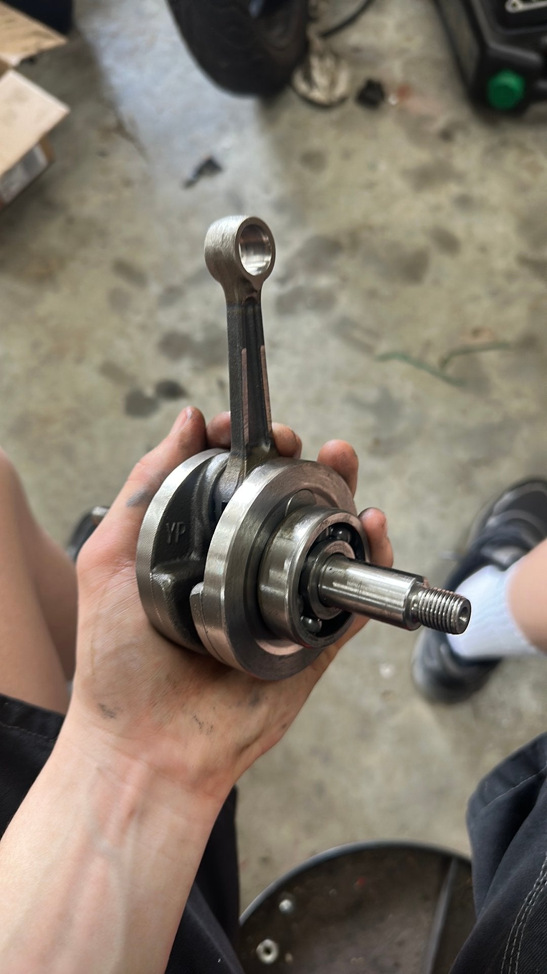 Am6 krukas, Motoren, Ophalen