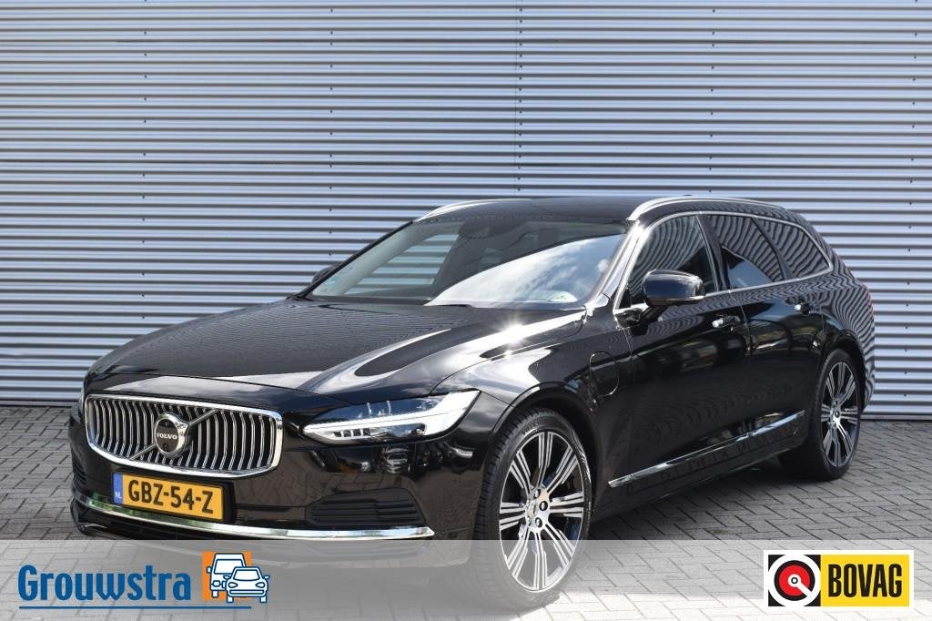 Volvo V90 2.0 T6 PHEV AWD INSCRIPTION / HEAD UP / 360CAM / S, Auto's, Volvo, Automaat, V90, 1969 cc, Zwart