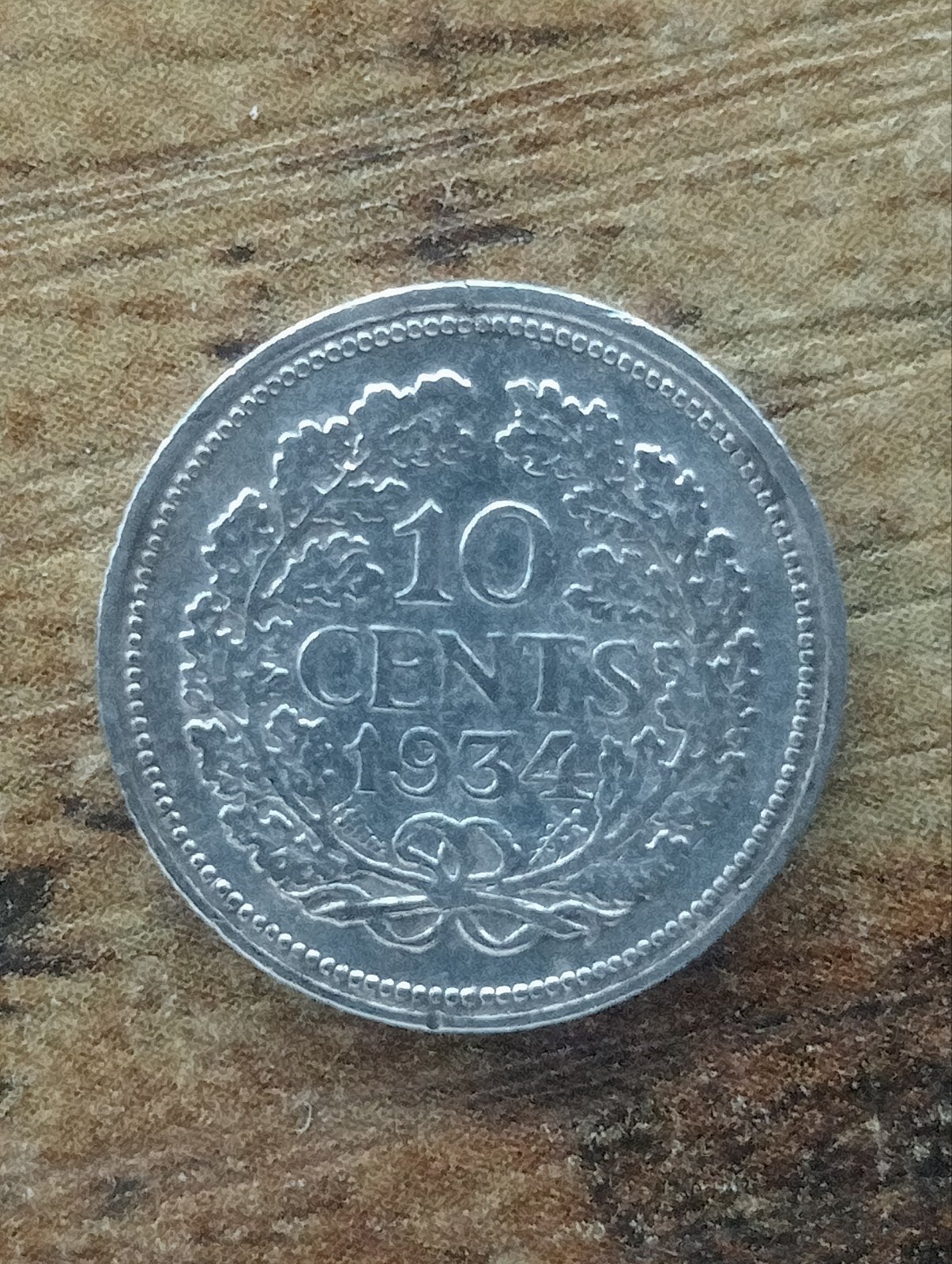 10 cent 1934, Postzegels en Munten, Munten | Nederland, Zilver, Ophalen of Verzenden, 10 cent, Koningin Wilhelmina