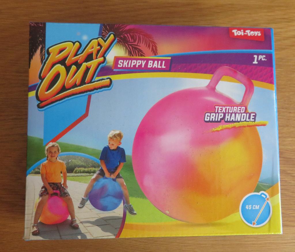 skippybal , blauw , nieuw in doos, Kinderen en Baby's, Speelgoed | Buiten | Los speelgoed, Ophalen of Verzenden, Nieuw