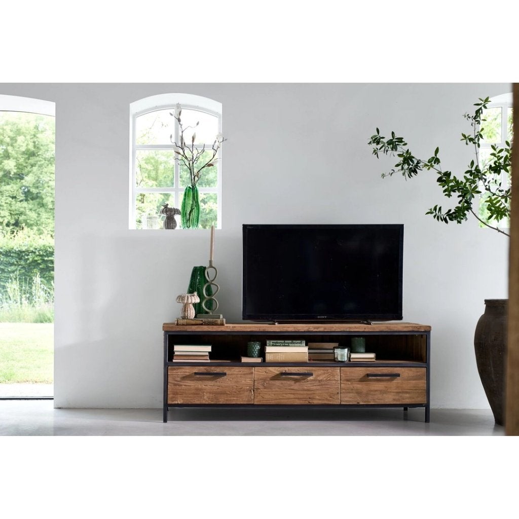 Pronto Romaro tv-meubel, Ophalen, Zo goed als nieuw, Industrieel, landelijk, modern., Minder dan 100 cm