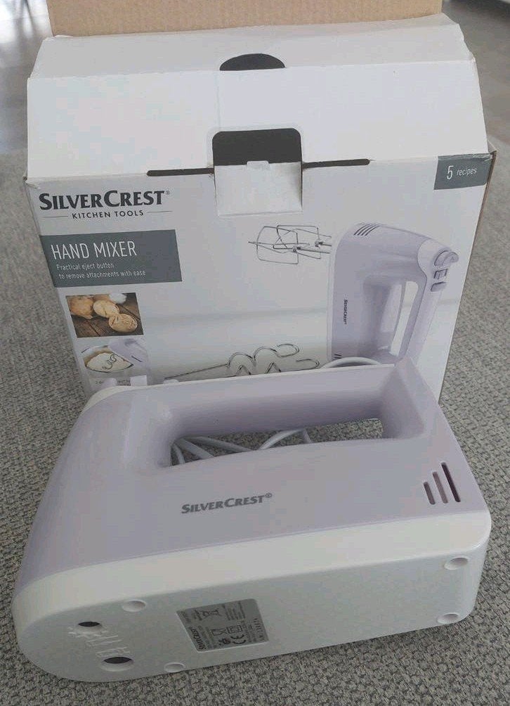 paarse silverCrest Handmixer, Ophalen of Verzenden, Gebruikt, 3 snelheden of meer