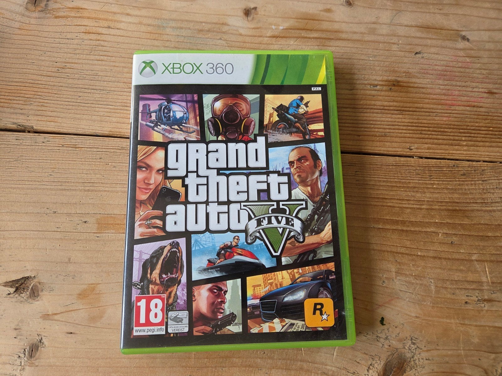 GTA V Xbox 360 - met kaart en NL case en manual GTA 5, Avontuur en Actie, Vanaf 18 jaar, 1 speler, Ophalen of Verzenden