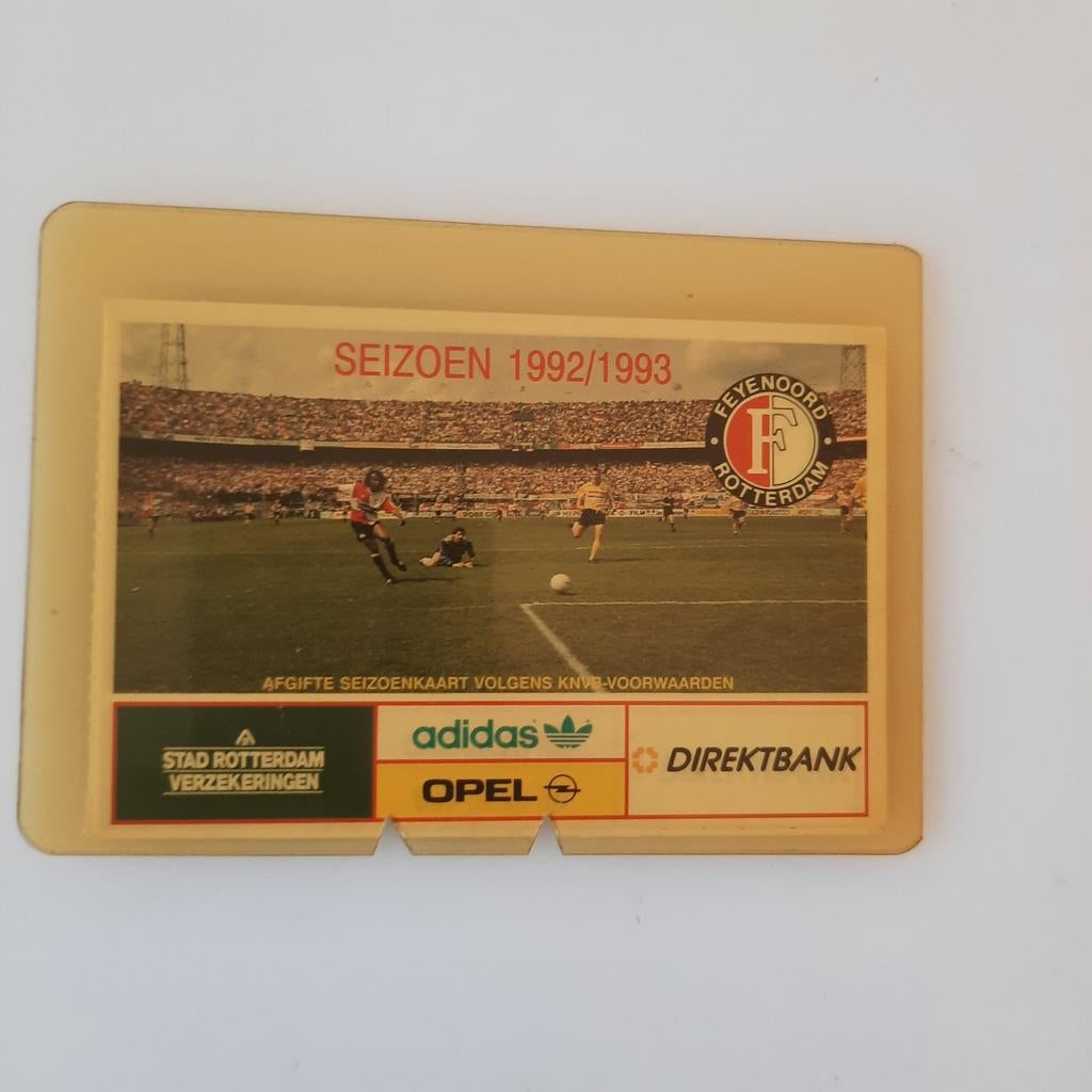 FEYENOORD Seizoenkaart 1992-1993, Ophalen of Verzenden, Zo goed als nieuw, Feyenoord, Boek of Tijdschrift