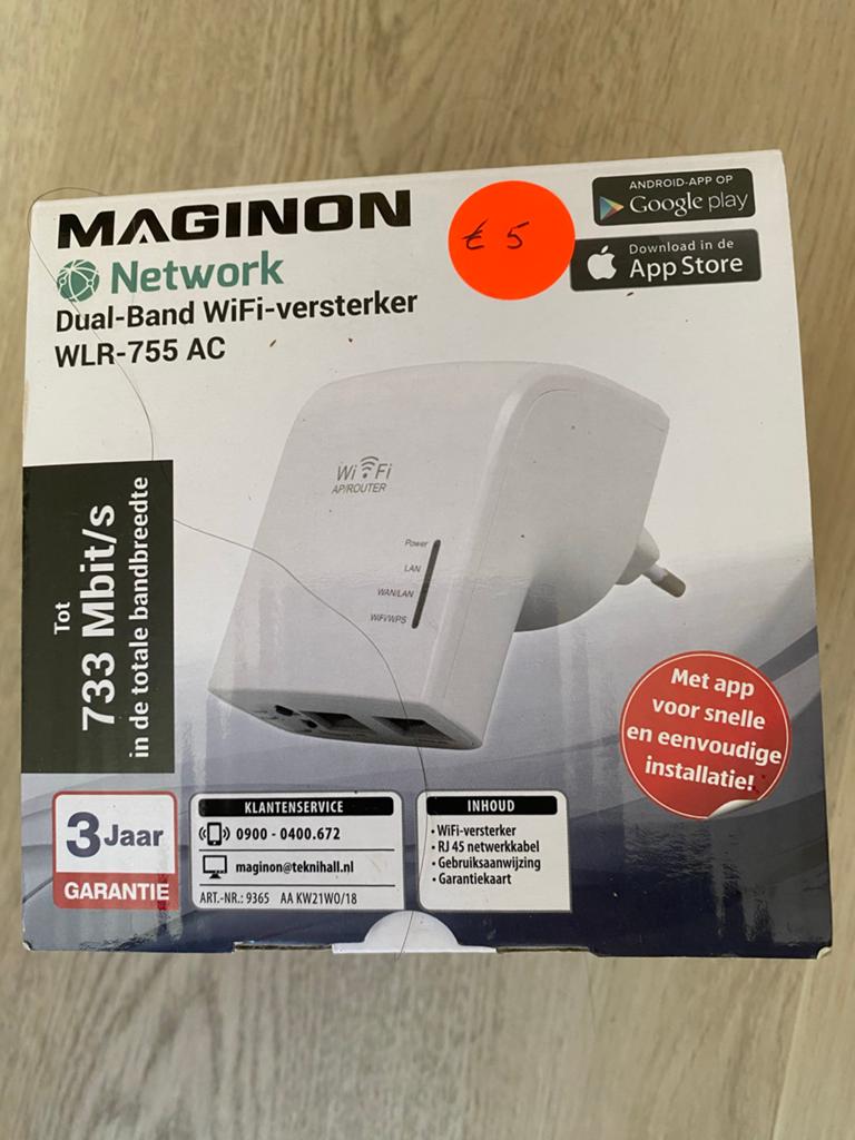 MAGINON Dual-Band WiFi-versterker WLR-755 AC, Ophalen of Verzenden, Nieuw