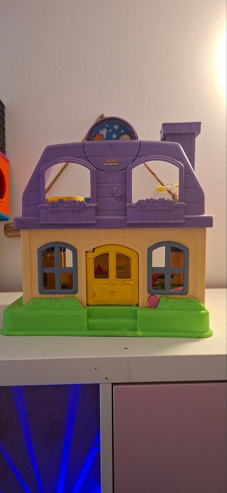 littel People huis, boerderij en draaimolen, Ophalen, Zo goed als nieuw, Poppenhuis