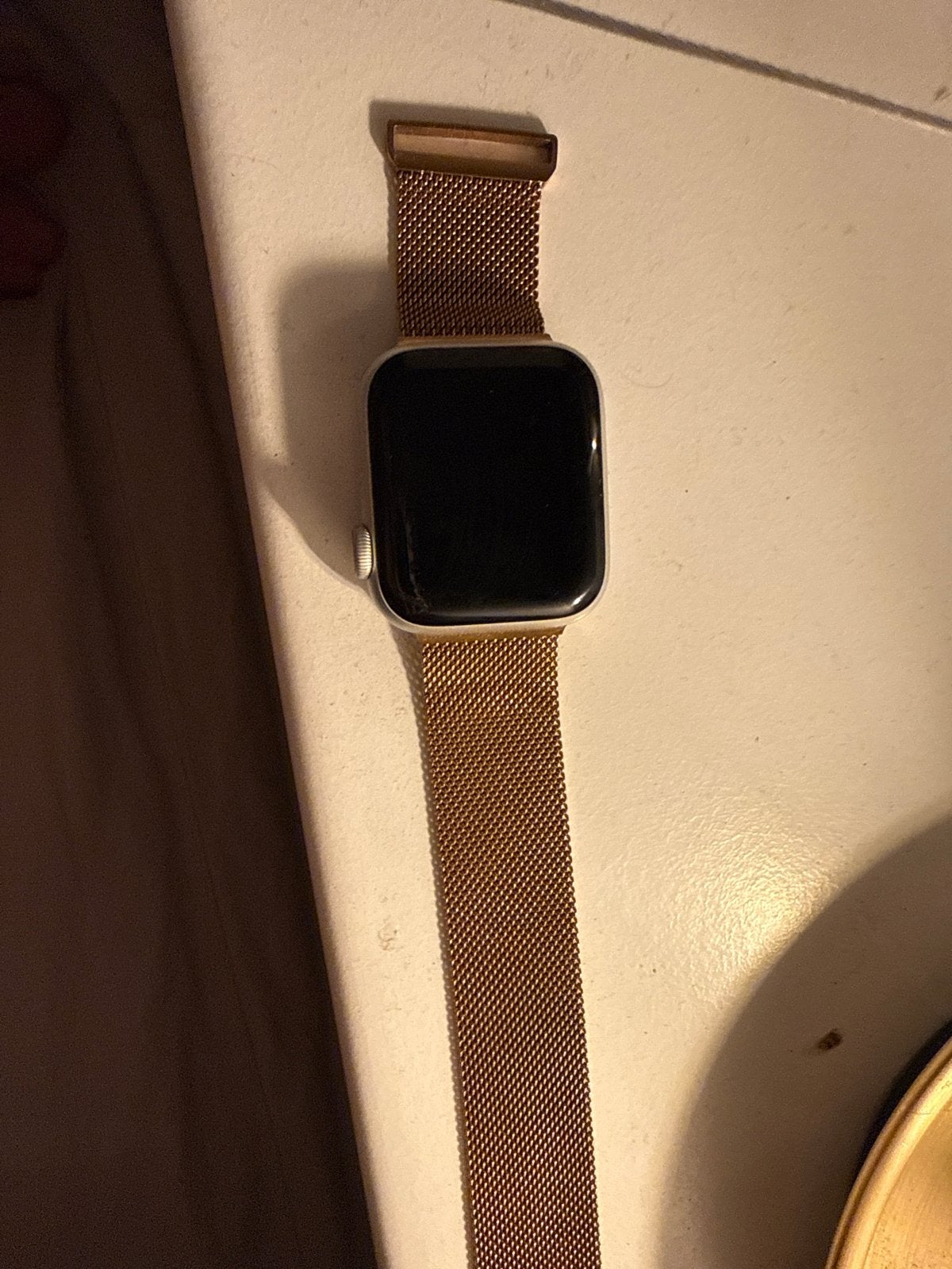 Apple Watch Series 4 38- Zilver met Roségouden Milanese Band, Hartslag, IOS, Ophalen of Verzenden, Zo goed als nieuw