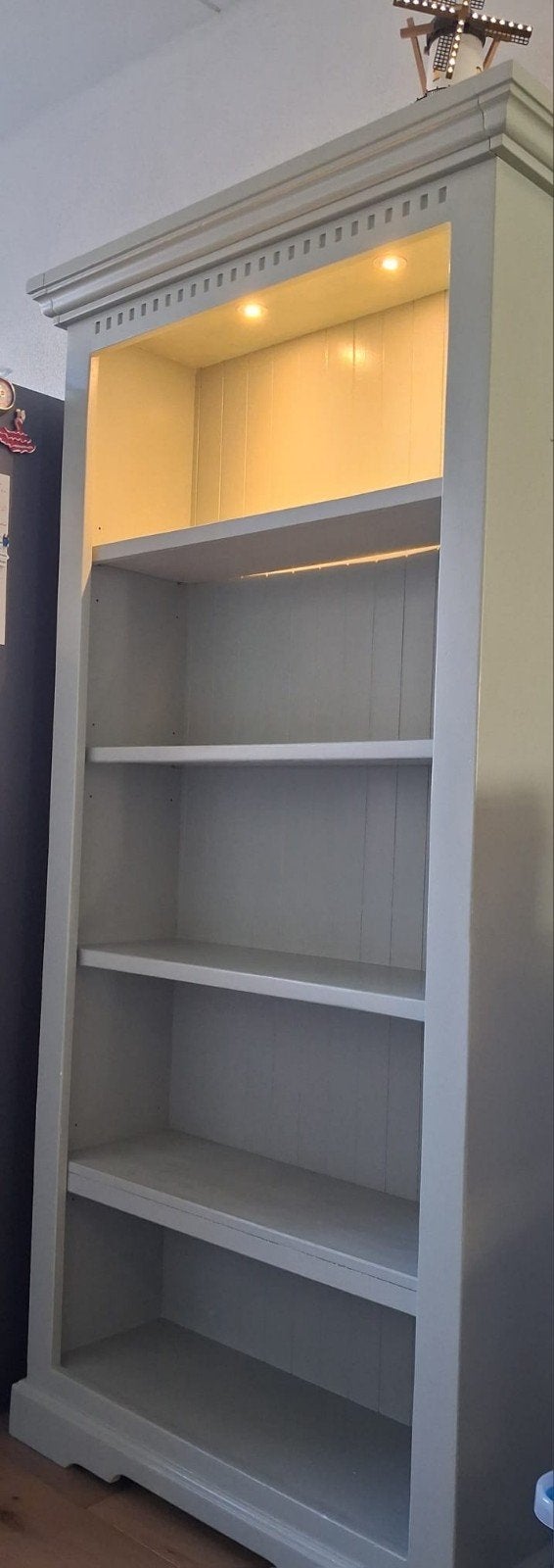Wand buffetkast saliegroen - 200x100x30cm, Ophalen, Met plank(en), Gebruikt, 200 cm of meer
