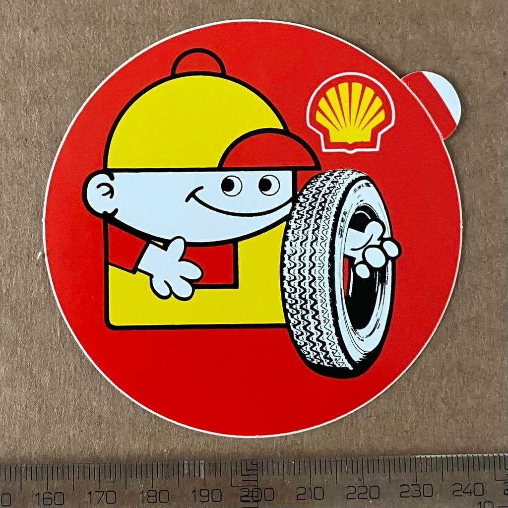 sticker shell autoband, Verzenden, Zo goed als nieuw