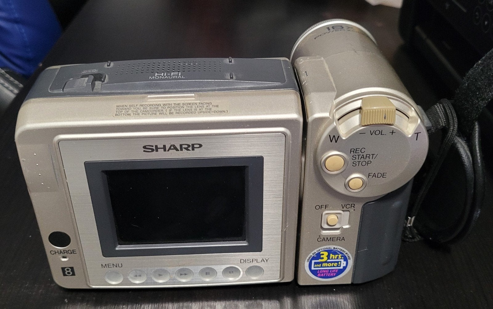 Sharp Viewcam VL-A10 Videocamera - Vintage Hi-Fi Monaurale, Gebruikt, Overige soorten, Ophalen of Verzenden, 8 tot 20x