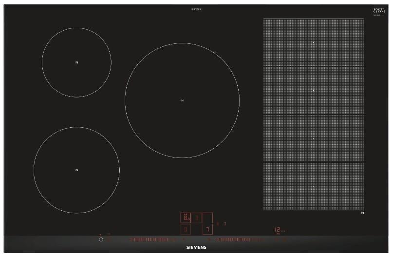 Siemens iQ700 inductie kookplaat 80 cm Type EX875LVB1E, Witgoed en Apparatuur, Kookplaten, Ophalen, Gebruikt, Inbouw, Inductie