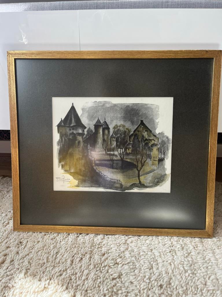 Frans Ronda (1899-1976) - Helpoort Maastricht, ingelijst, Ophalen