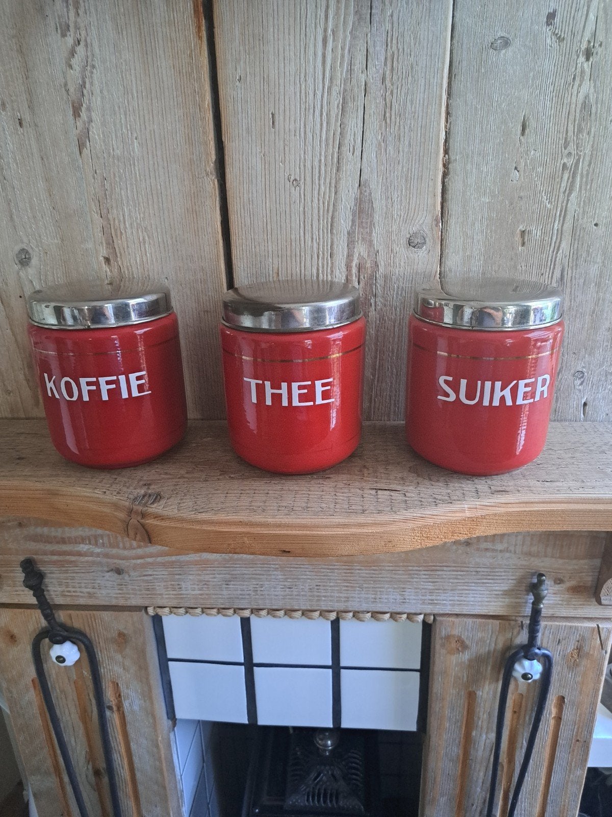 Em. Koffie, Thee, Suiker bussen., Ophalen of Verzenden