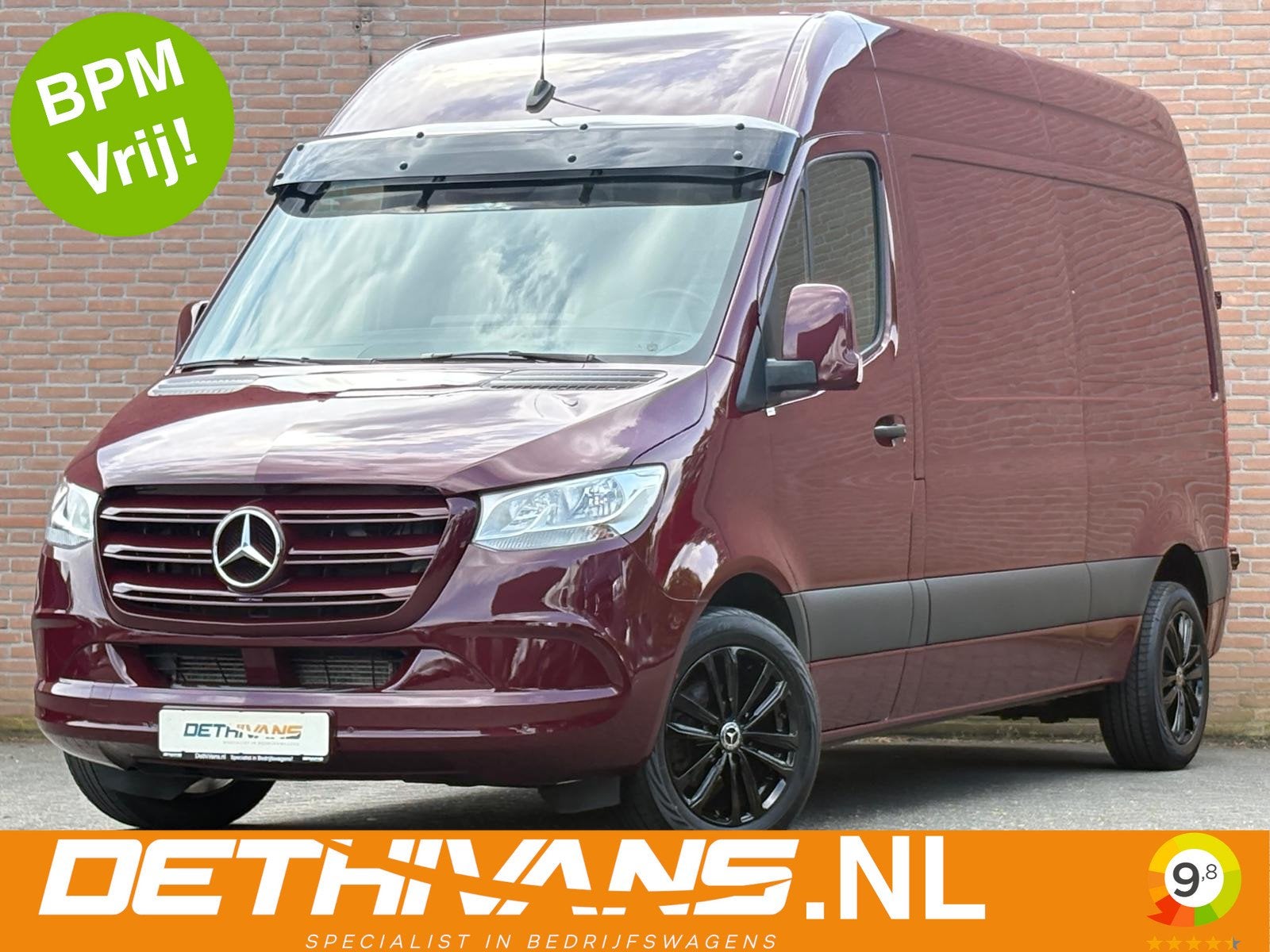 Mercedes-Benz Sprinter 314CDI 143PK L2H2 / Camera / Carplay, Stof, Gebruikt, Mercedes-Benz, Bedrijf