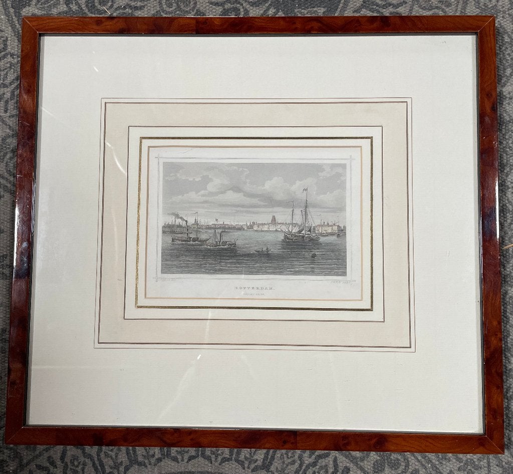 Rotterdam. Südost seite. Staalgravure circa 1860, Ophalen of Verzenden, Stadsgezicht, Ingelijst, 1800 - 1899