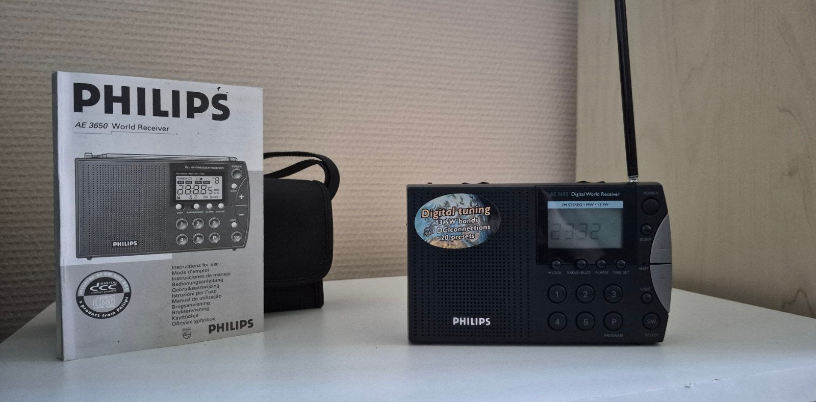 Philips Wereldontvanger AE 3650 - Digitale Wereldradio, Ophalen of Verzenden, Gebruikt, Wereldontvanger