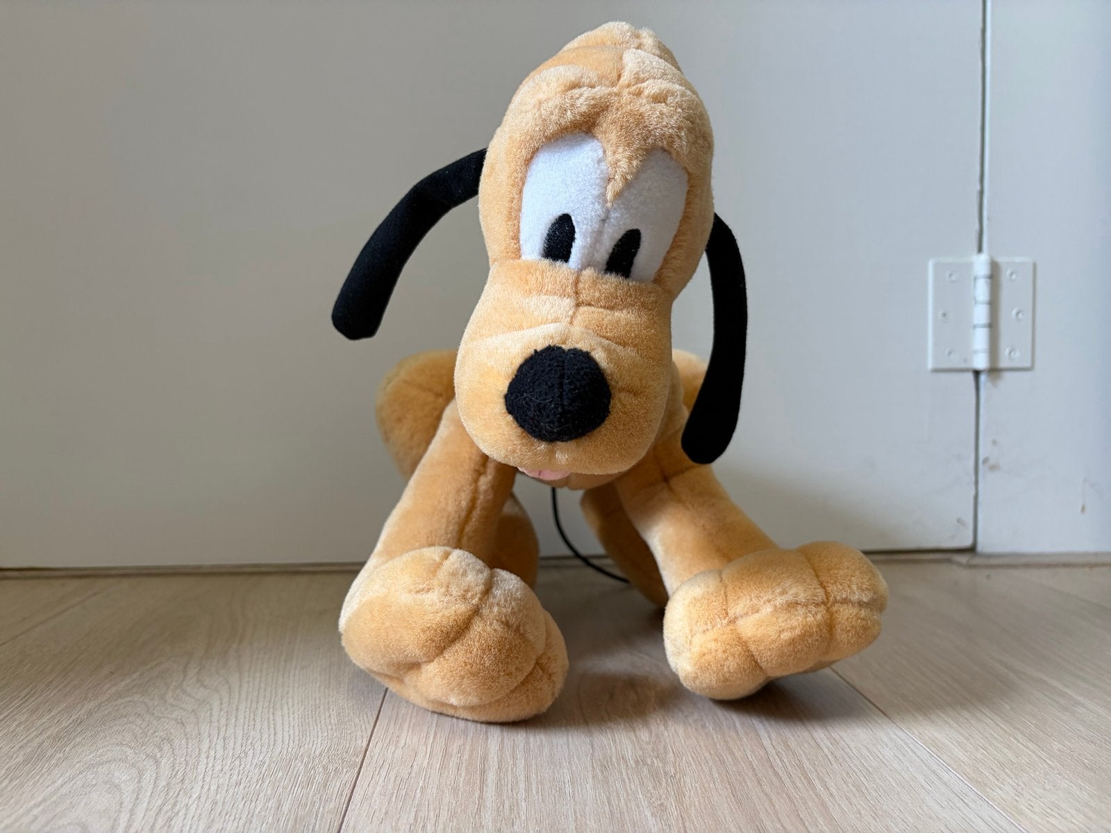 Officiële Disneyland Paris Pluto knuffel, Disney, Geel, Middelgroot (20 tot 80 cm), Hond