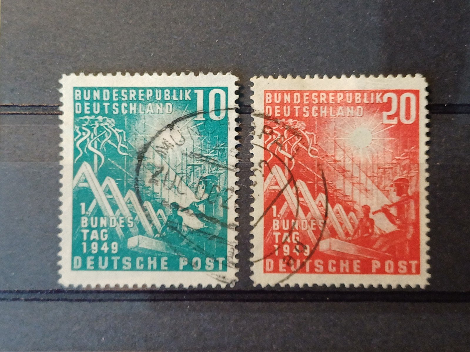 BRD 111-112 gestempeld, Ophalen of Verzenden, BRD, Gestempeld