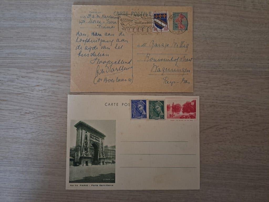 Briefkaarten Frankrijk, Postzegels en Munten, Brieven en Enveloppen | Buitenland, Ophalen of Verzenden, Briefkaart