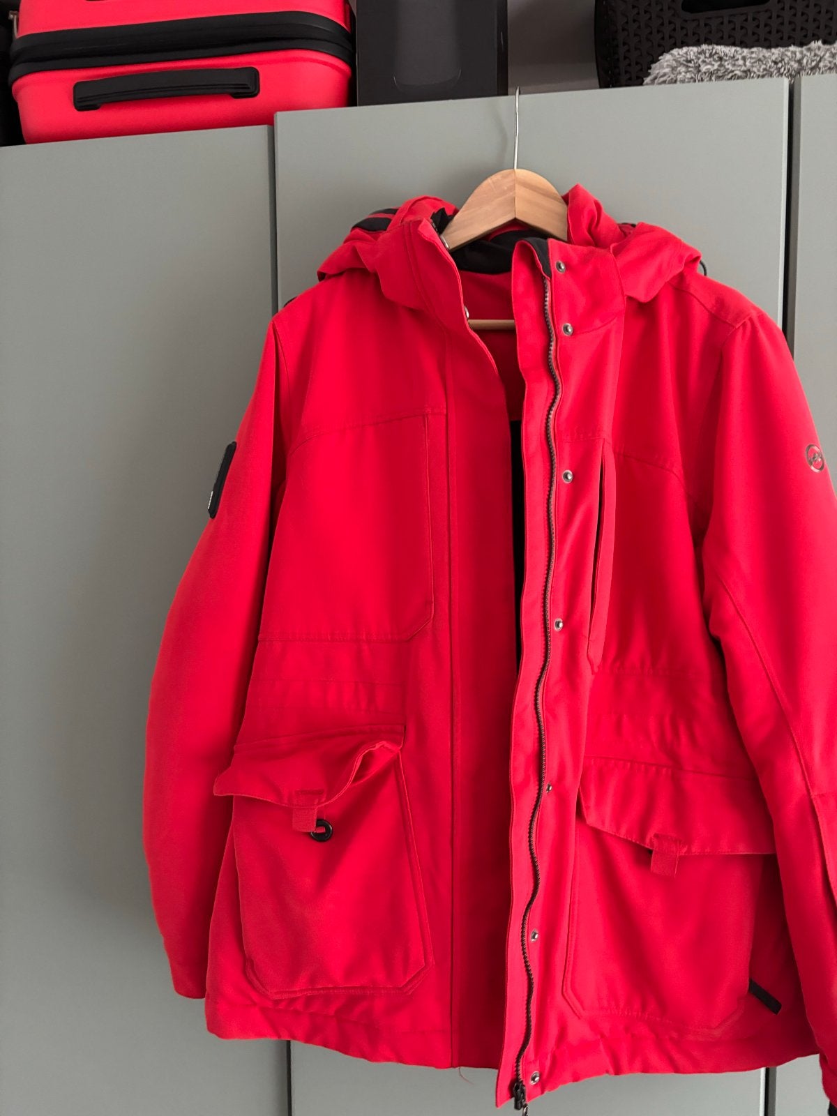 Human Nature rode winterjas - Maat XL, Ophalen, Zo goed als nieuw, Maat 46/48 (XL) of groter, Rood
