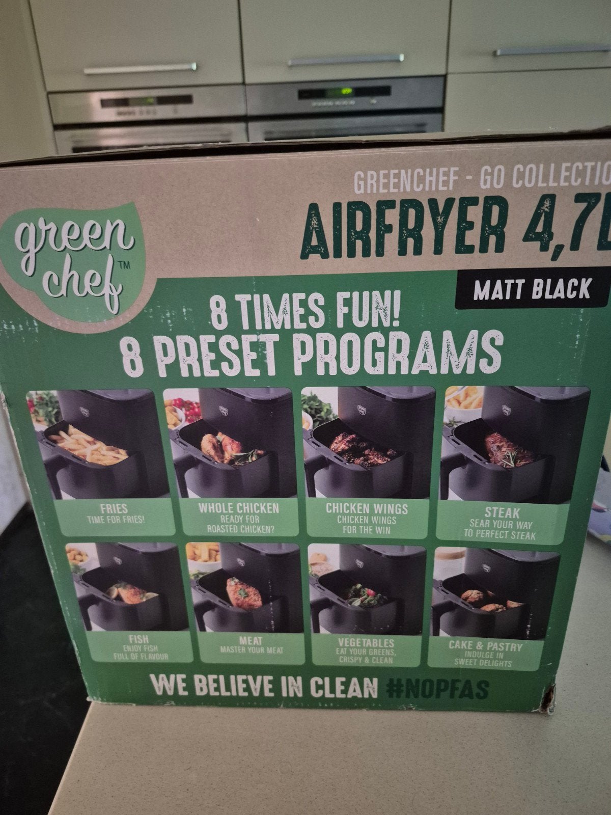 Foto 3 van GreenChef Go Collection Airfryer 4.7L Matt Black