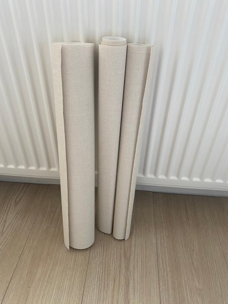 Beige linnen behang Hornbach 1 rol, Ophalen, Minder dan 10 m², Beige
