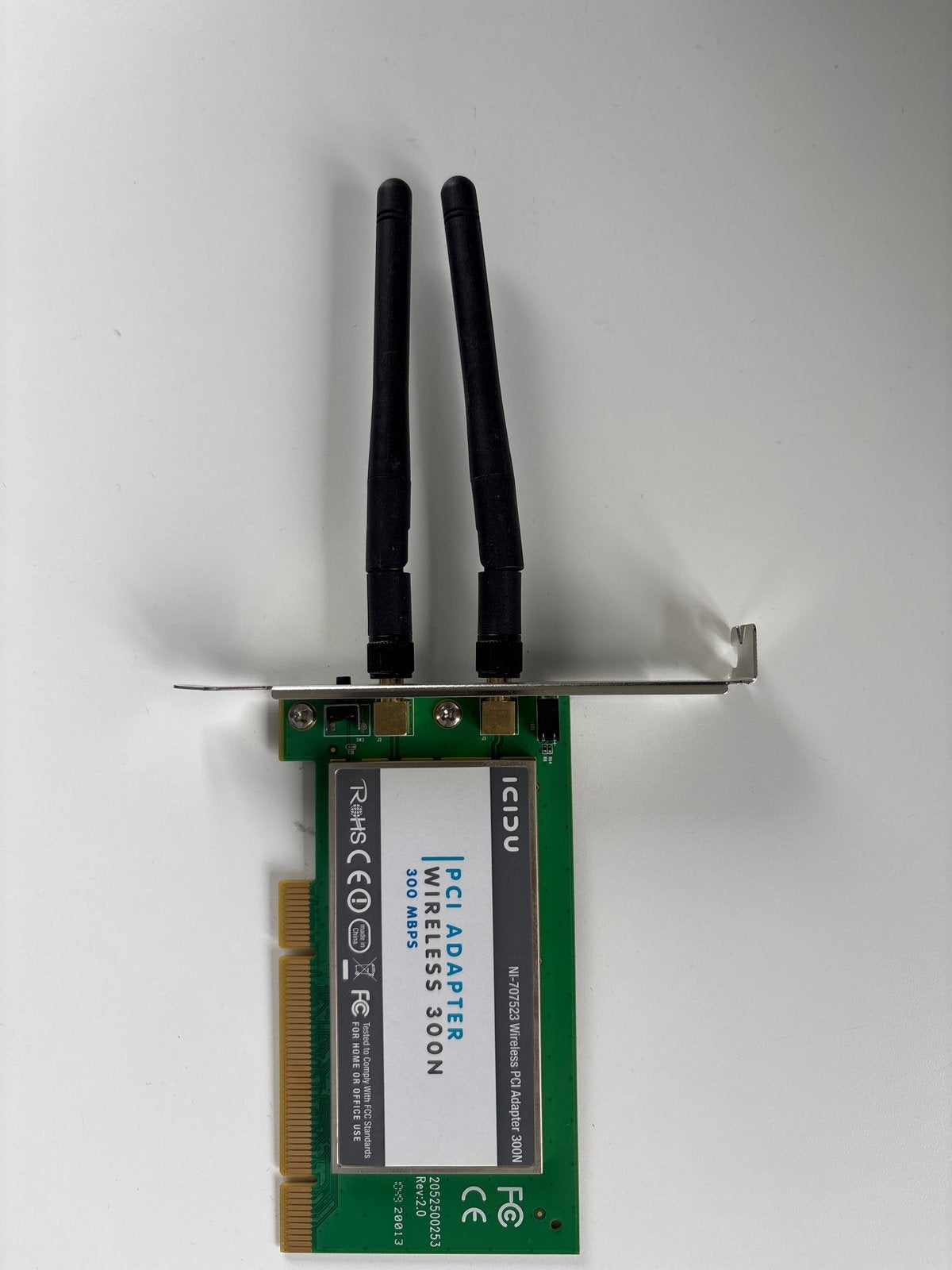 ICIDU PCI Wireless Adapter 300N - NI-707523, Computers en Software, Ophalen of Verzenden, Gebruikt, Intern