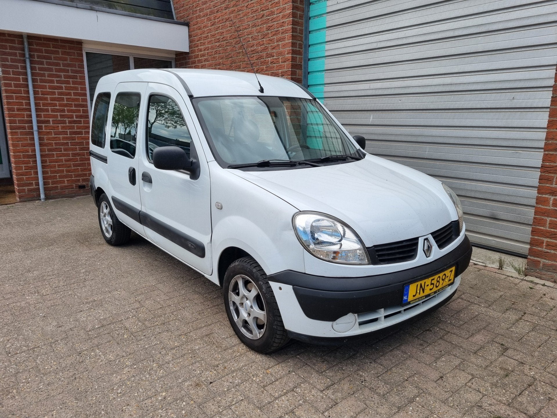 Renault Kangoo 1.2-16V Authentique Airco! Bj:2008, Auto's, Voorwielaandrijving, Elektrische ramen, 4 cilinders, Wit