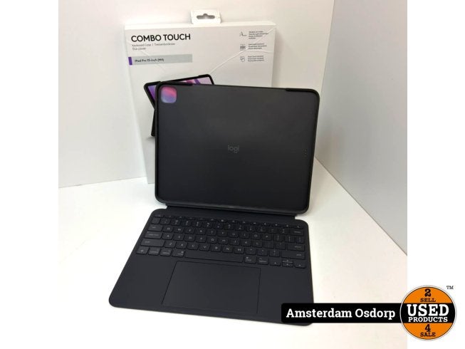 Logitech Combo Touch (iPad Pro 13-inch (M4) | Nieuwstaat, Computers en Software, Apple iPads, Logitech, Zo goed als nieuw, Support@logitech.com