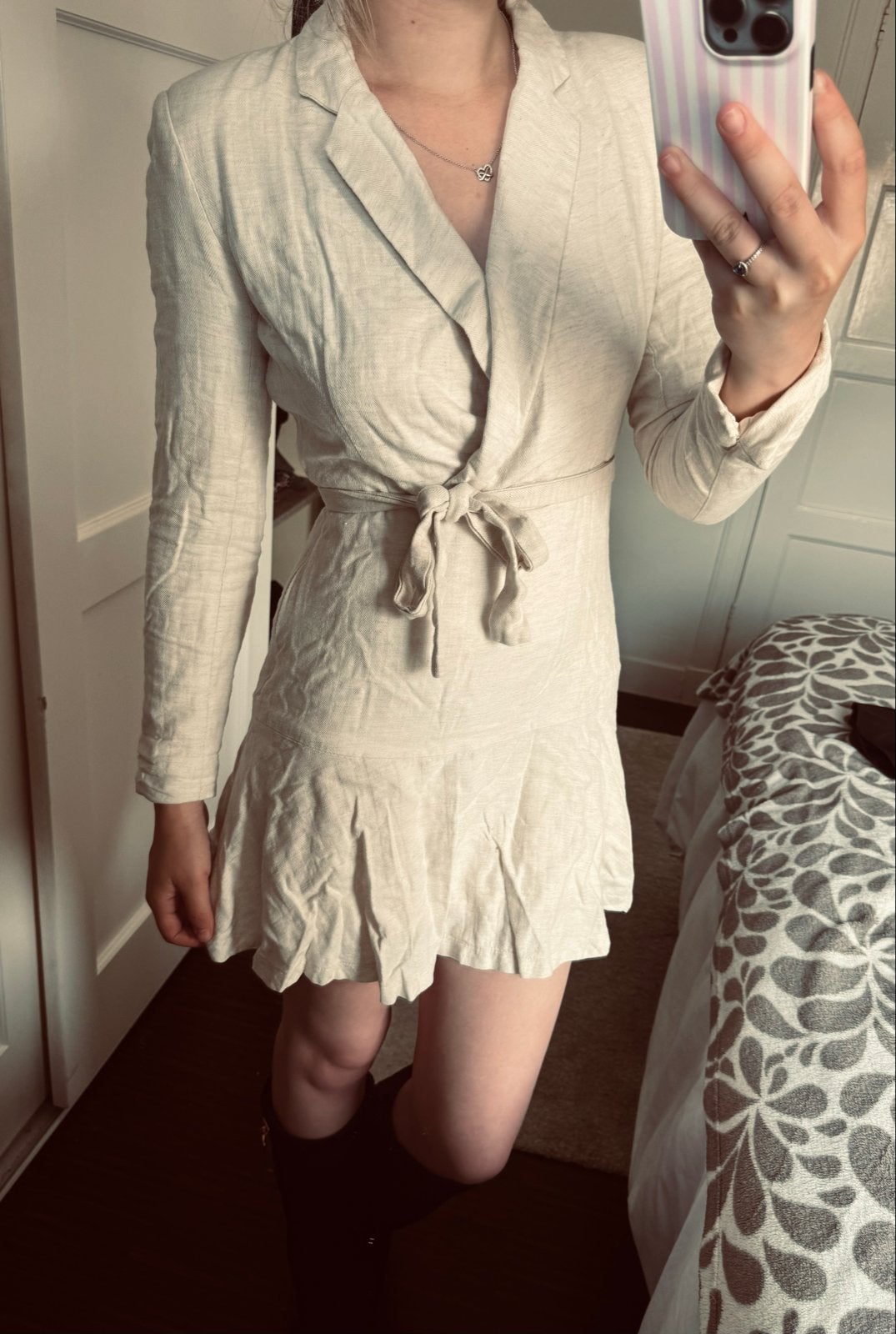 My Jewellery Creme blazer Jurk, Kleding | Dames, Verzenden, Beige, Zo goed als nieuw, Maat 34 (XS) of kleiner