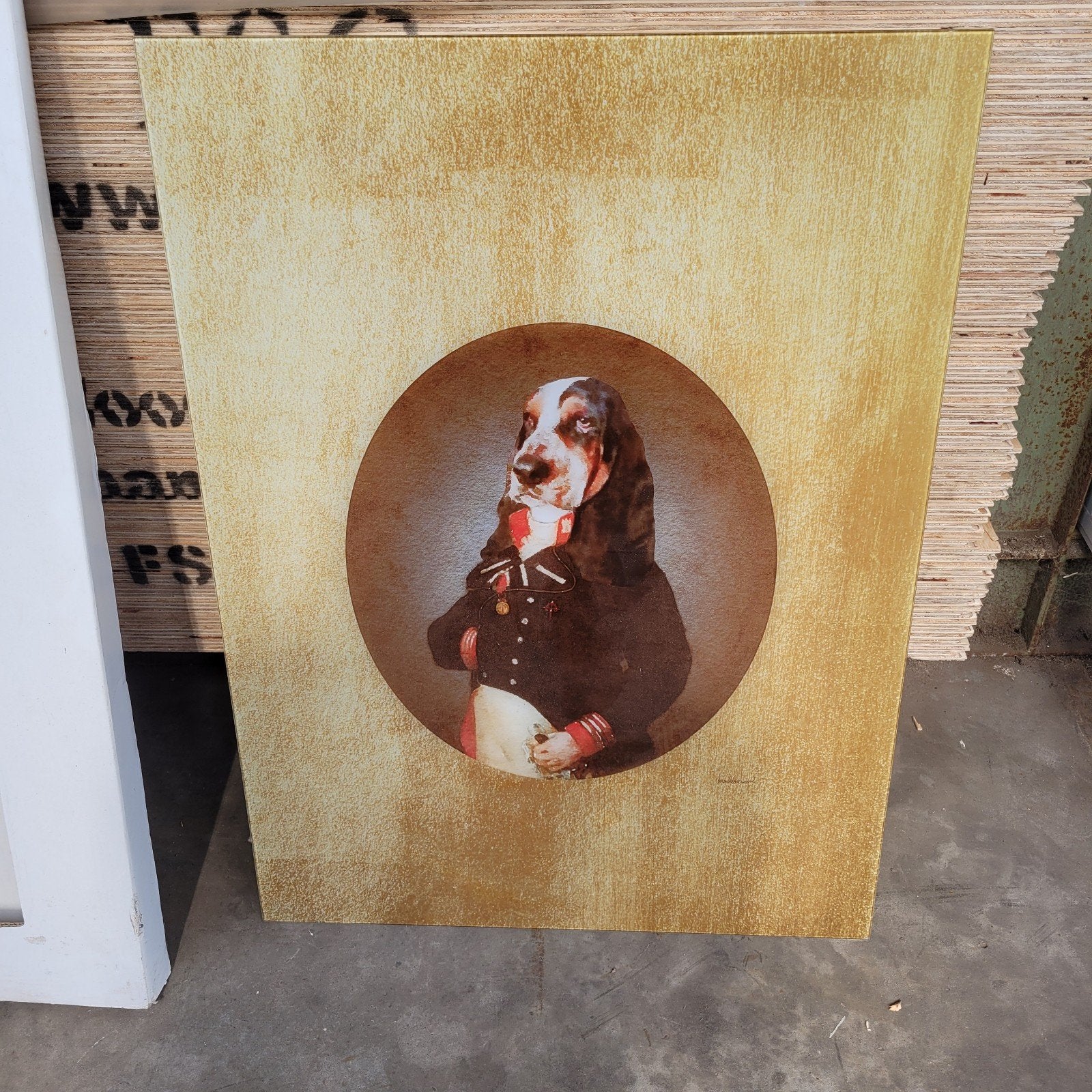 Glas schilderij, Ophalen