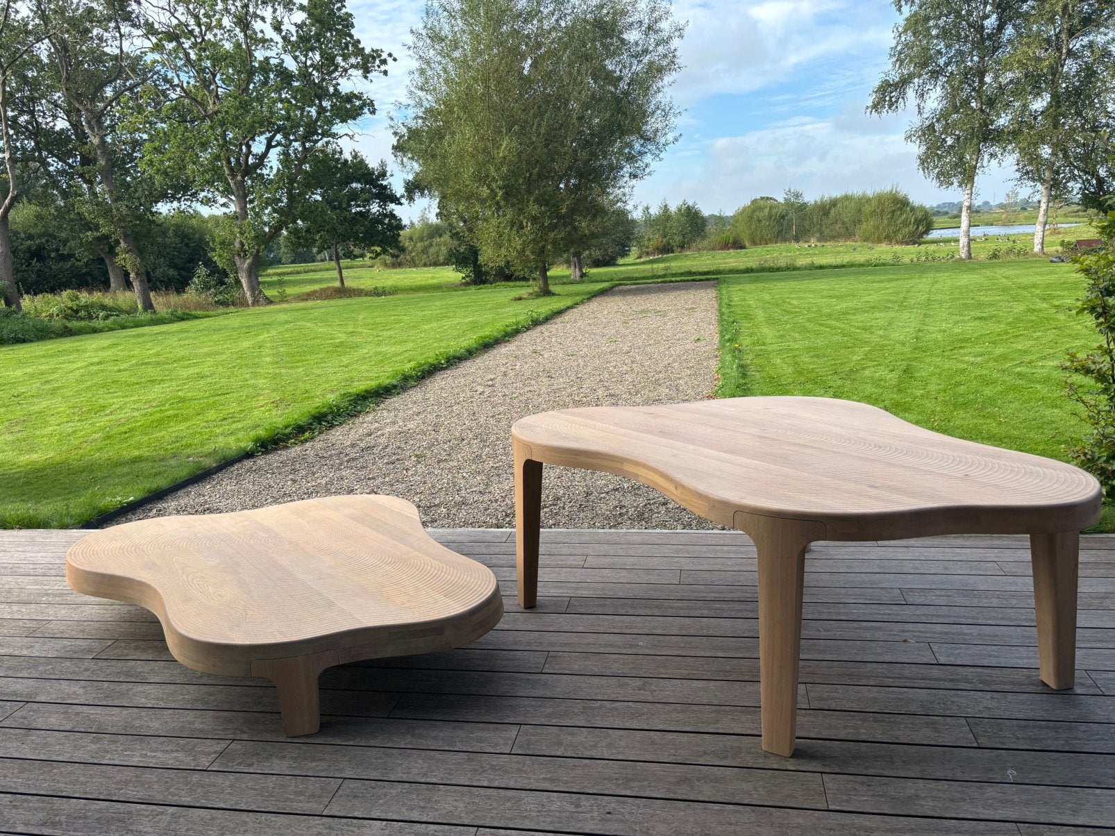 Linteloo Isola eettafel , Salontafel , bijzettafel showmodel, Huis en Inrichting, 50 – 75, 100 tot 150 cm, Eikenhout, Ophalen of Verzenden