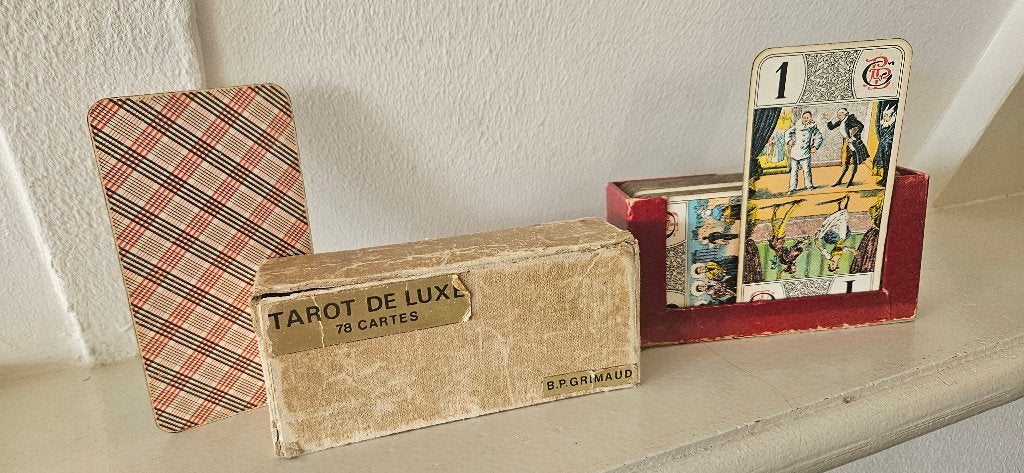Tarot Nouveau kaartspel uit 40-er jaren, Ophalen of Verzenden, Gebruikt, B.P.Grimaud