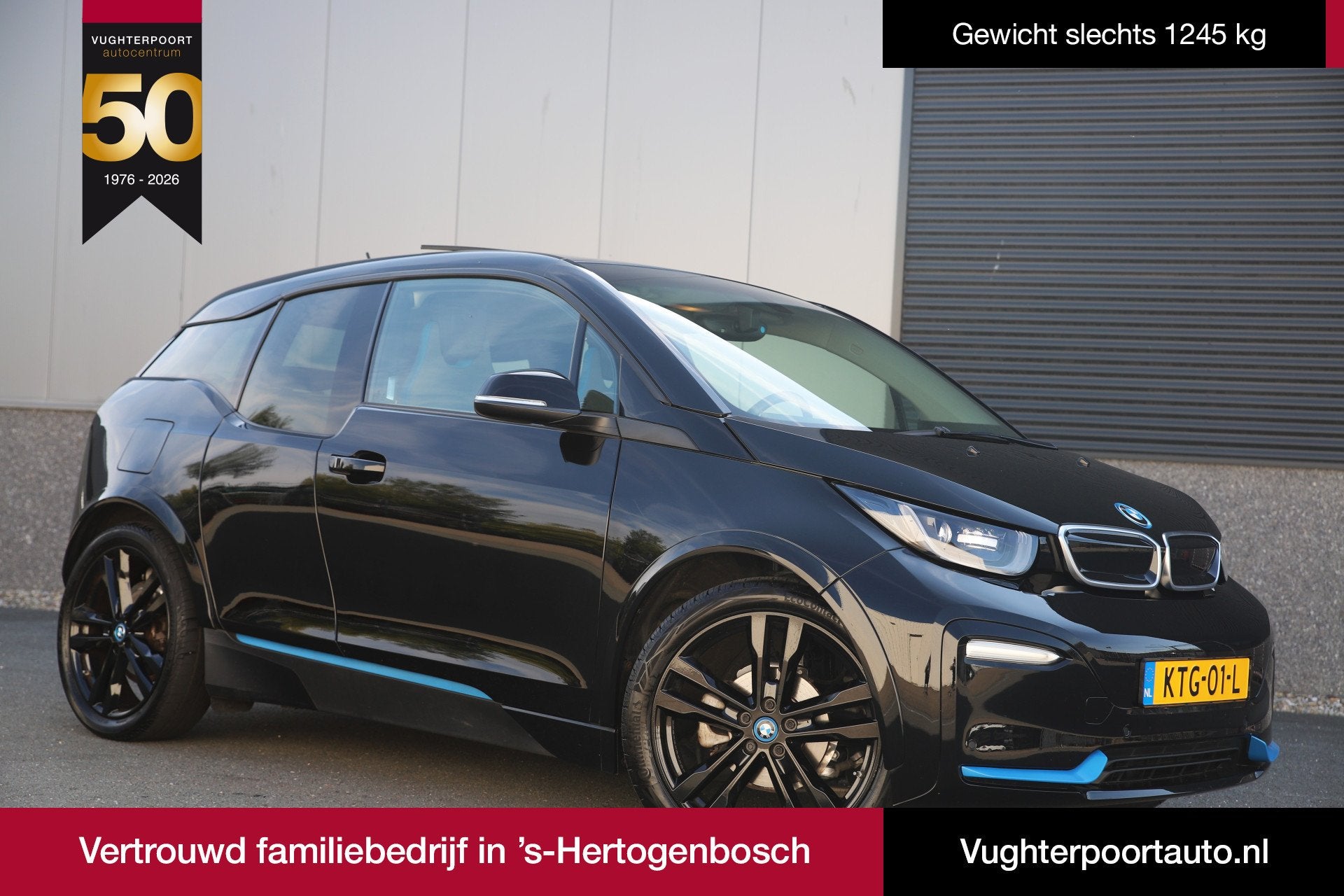 BMW i3 S 184pk Executive 120Ah 42 kWh/Sunroof/Carplay/W-pomp, Auto's, Automaat, Zwart, Automatische klimaatregeling, 4 stoelen