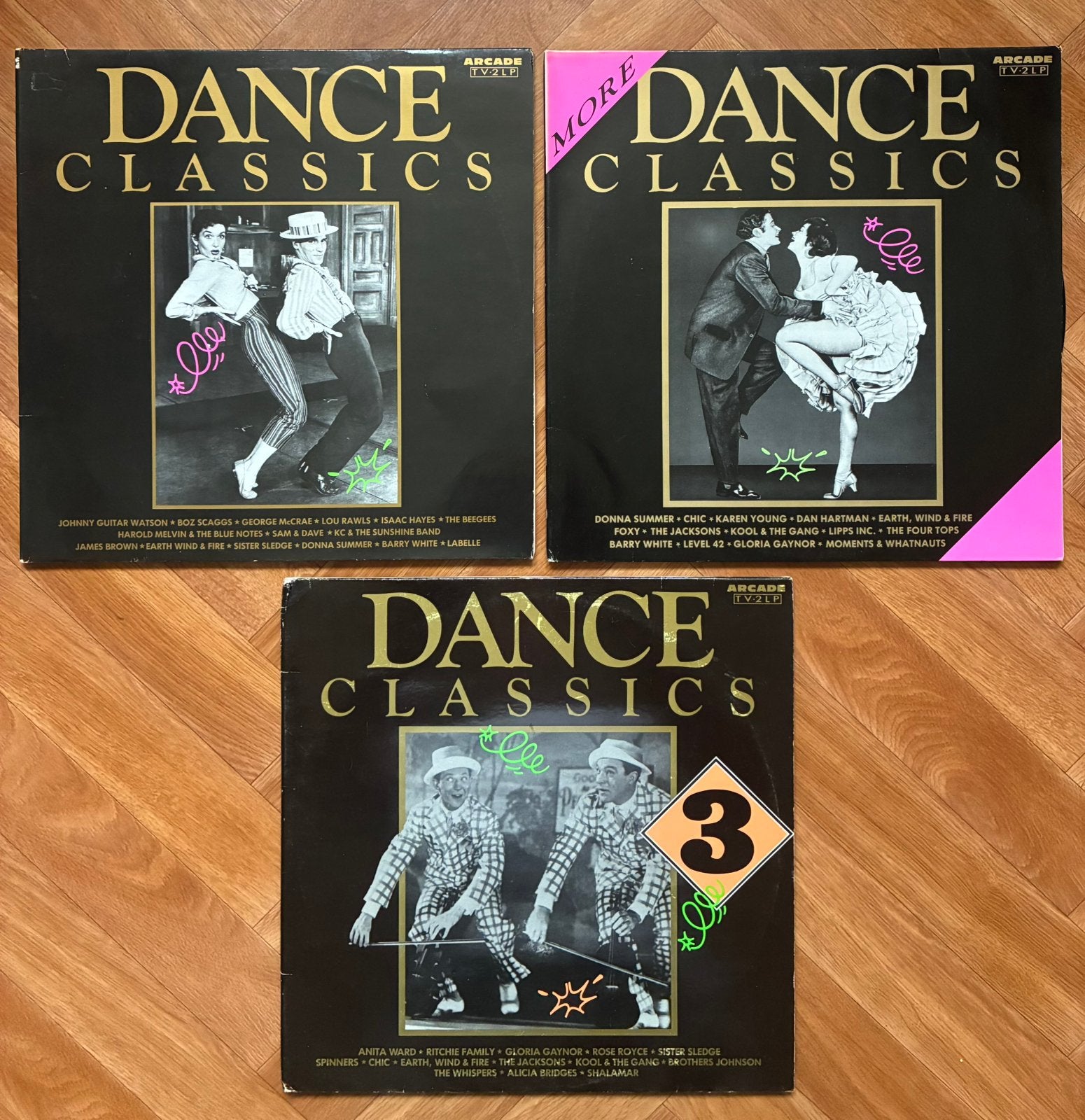 Dance classics Arcade LP R&B, soul en disco. Deel 1, 2 en 3, Cd's en Dvd's, Ophalen of Verzenden, Zo goed als nieuw