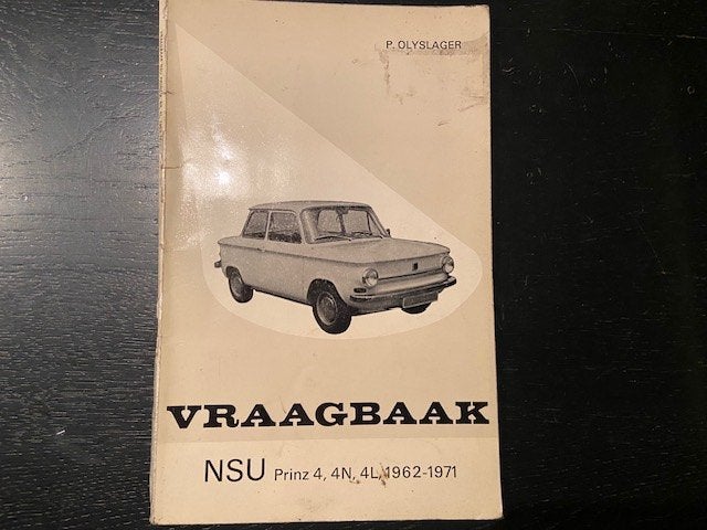 P. Olyslager vraagbaak NSU Pinz 4 4N 4L (1962-1971), Ophalen of Verzenden