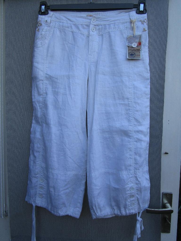 Broek DIDI mt 38   wit   7/8   lang   wijd., Maat 38/40 (M), Verzenden, Wit, Nieuw