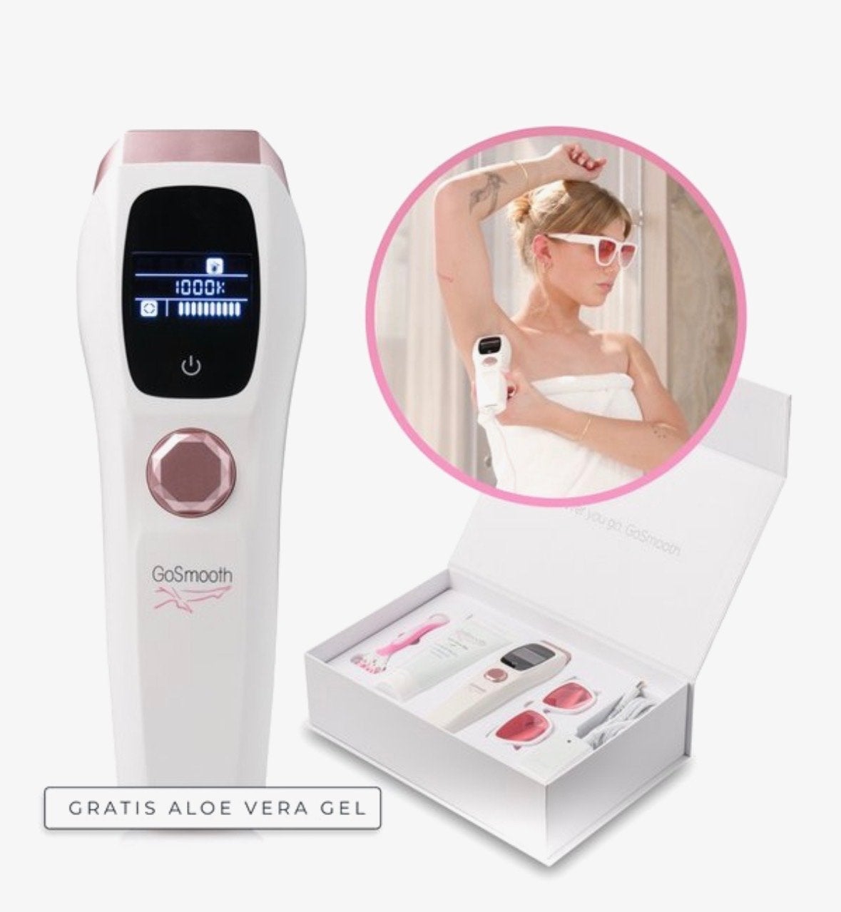 GoSmooth IPL Hair Removal Kit Pro - Ontharing, Ophalen of Verzenden, Nieuw, Overige typen