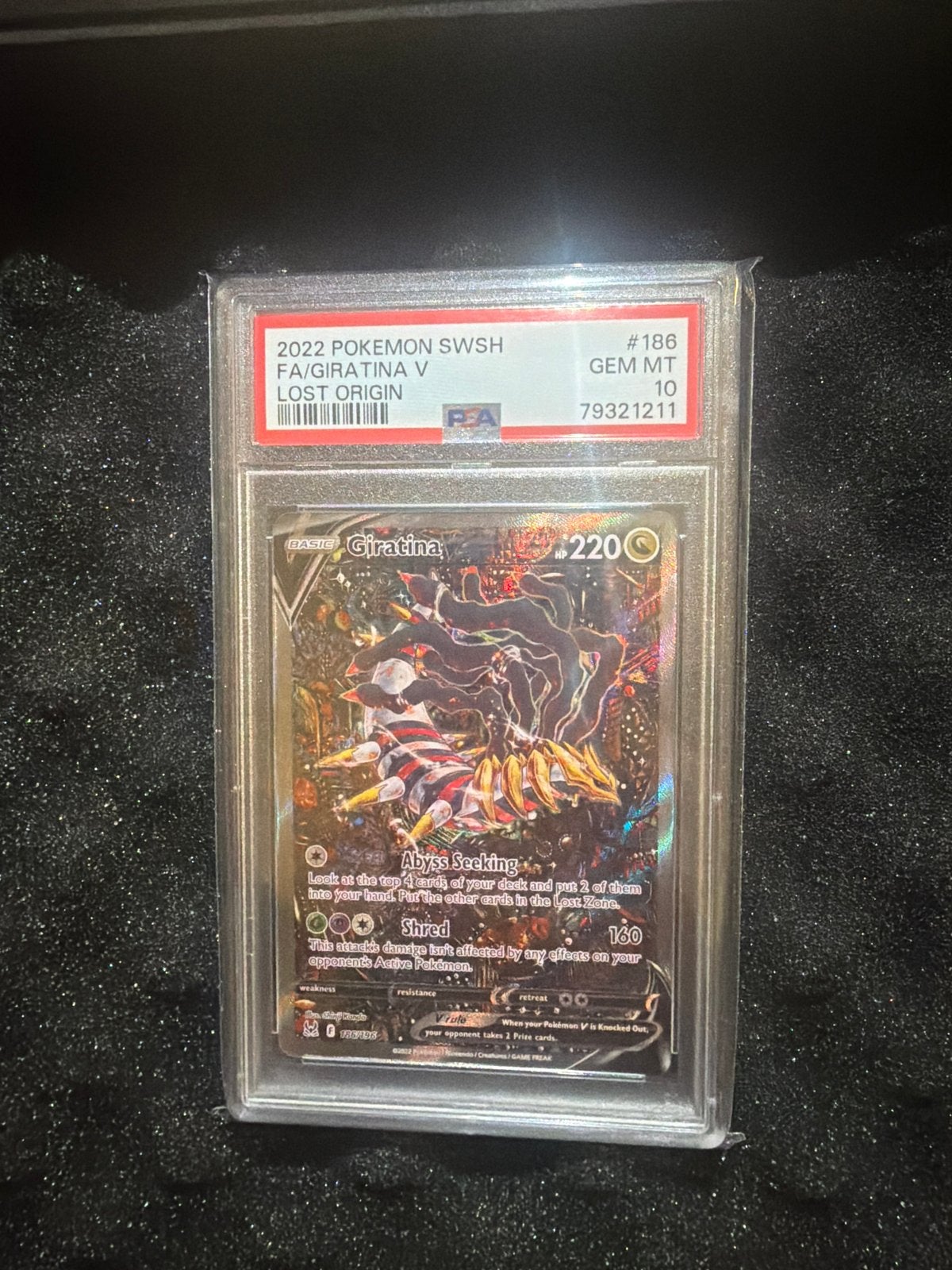 Pokémon Giratina V Full Art Lost Origin PSA 10 GEM MT, Ophalen, Nieuw, Losse kaart