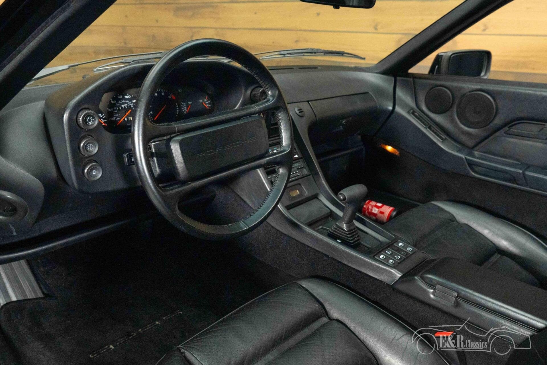 Porsche 928 S Coupe | 1986, Auto's, Achterwielaandrijving, Zwart, Zwart, Leder