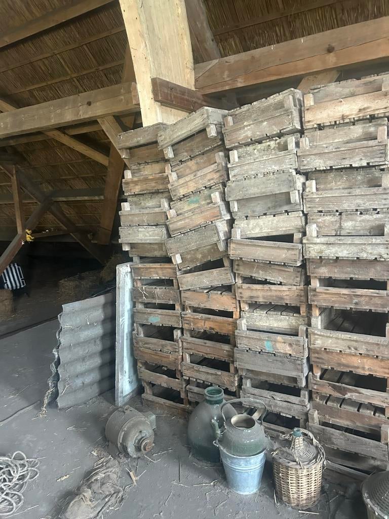 Oude houten kistjes - decoratief en functioneel, Ophalen, Gebruikt, Overige houtsoorten, Minder dan 50 cm