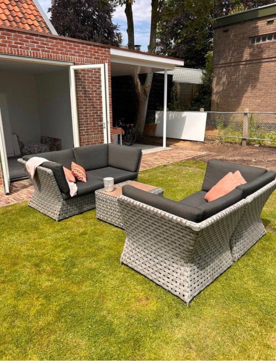Loungeset Apple Bee, Tuin en Terras, Tuinsets en Loungesets, Ophalen of Verzenden, Zo goed als nieuw, Aluminium