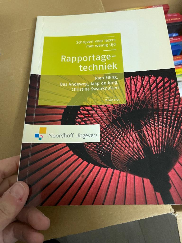 Rapportagetechniek, Boeken, Studieboeken en Cursussen, Ophalen of Verzenden, Beta, Zo goed als nieuw, HBO