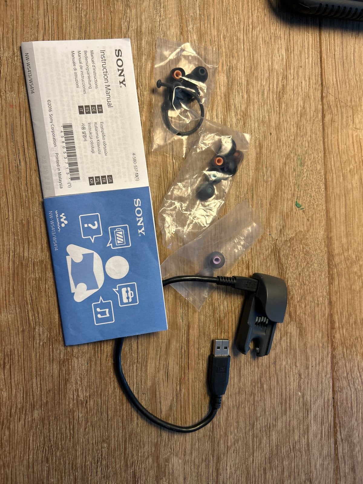 Sony NW-WS413/WS414 mp3 Walkman lader en accessoires, In-ear, Gebruikt, Ophalen of Verzenden, Sony